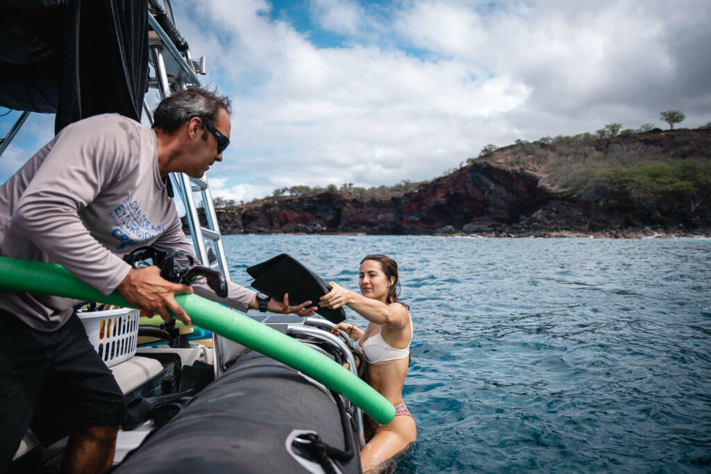 snorkeling with captain Kris